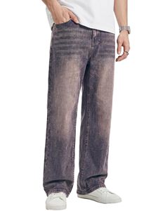 Mens Baggy Jeans <b>Stretch</b> Casual Loose Fit Jeans Streetwear Denim Pants Vintage Plain Pants Casual Wide Leg Jeans Loose Fit - Product Image 6