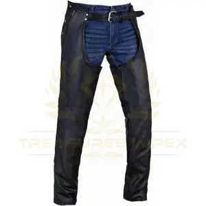 Pantalon de moto de course unisexe nouveau style en cuir de haute qualité vêtements de sport en PU vêtements de course de moto personnalisables en gros - Product Image 1