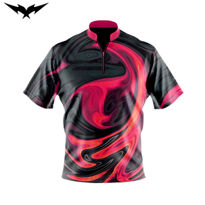 Quarter Zip Jersey Printed Team <b>Bowling</b> Shirt New Style Men's <b>Bowling</b> Shirt Custom Name Bowlers - Product Image 2