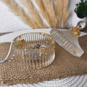 Handcrafted Decorative Trinket Organizer with Compartments Storage Box for Jewelry and <b>Small</b> Items - Product Image 5