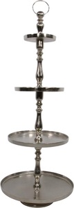 Wood 4 Tier Round Handmade Multi-Layer <b>Cake</b> <b>Stand</b> Reusable Dishwasher Safe Serving Tray <b>Set</b> - Product Image 4