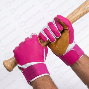 Gants de frappe de baseball professionnels légers en cuir de vachette Cabretta, fabriqués sur mesure, couleur et logo personnalisables pour la vente en gros - Product Image 5