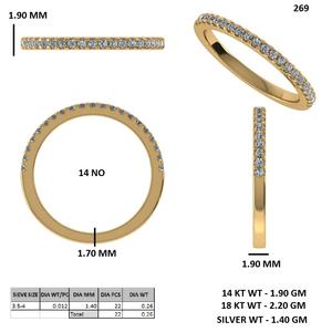 Anillo de Eternidad Premium de Oro Rosa con Diamantes y Esmeraldas Creadas en Laboratorio, Apilable, para Aniversario de Bodas - Product Image 5