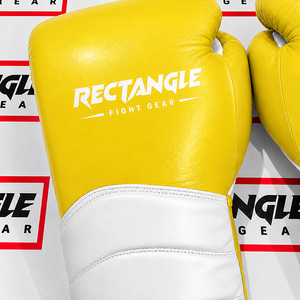 Gants de boxe rectangulaires à lacets, équipement d'entraînement professionnel pour le combat et le sparring, en cuir véritable, fabriqués à la main, pour adultes. - Product Image 3