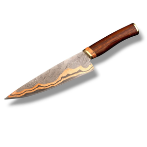 Cuchillos de Chef Hechos a Mano de Acero de Damasco con Mango de Madera, Hoja Afilada para Cocina Profesional, para Cortar Carne - Product Image 1