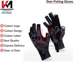Guantes de Pesca con Agarre Duradero, Resistentes a los Rayos UV y Transpirables, Equipo para Actividades al Aire Libre, Fabricación por Contrato para Marcas Globales - Product Image 2