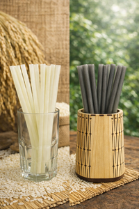 Ecostraws Vietnam <b>Disposable</b> Rice-based Straws BACL & ISO-Certified 140mm Length Wholesale <b>Tableware</b> From Nam Dinh for Parties - Product Image 4