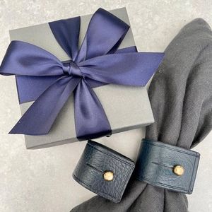 Premium Decorative Leather Napkin Ring Suitable For Anniversary Birthday Celebration Dining <b>Table</b> Accessories - Product Image 4