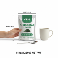 Poudre de spiruline naturelle et saine, fabrication directe en usine, marque privée OEM