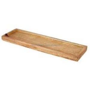 Bandeja WoodAura Heritage de Madera de Mango con Asas Grabadas a Mano, Superficie Natural Lisa, Plato de Servir Artesanal Premium, Elegante - Product Image 2