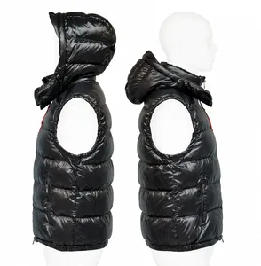 Nouveau Gilet de Designer pour Homme, Chaud et Imperméable, avec Capuche Amovible, en Polyester Léger pour l'Hiver - Product Image 4