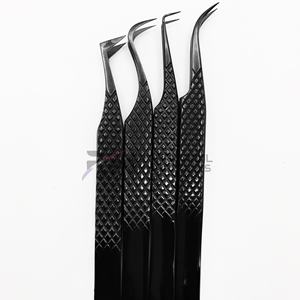 Pinzas para Pestañas RMI con Punta de Fibra de Plasma Negra, Pinzas para Volumen de Pestañas, Pinzas de 90 Grados para Extensión de Pestañas - Product Image 3