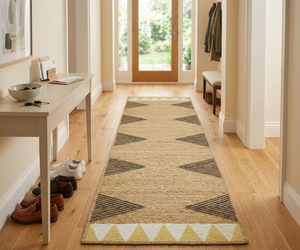 Alfombra Trenzada de Yute Orgánico Hecha a Mano de 8x10 y 9x12 pies, Patrón Geométrico Bohemio, Ecológica, Antideslizante, para Sala de Estar - Product Image 2