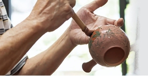Yamaki Ikai Tokoname-yaki Traditional Japanese Handmade Clay Pottery <b>Teapot</b> Kyusu Style Serving Loose Tea Coffee Accessories - Product Image 6