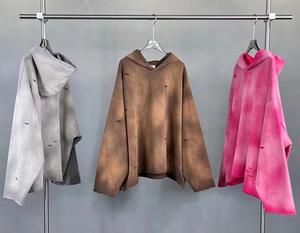 Sudadera con Capucha de Diseño Personalizado, Estilo Streetwear, 100% Algodón, Ligera, con Efecto Desgastado - Product Image 5