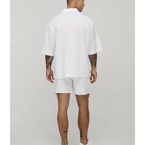 Custom Shorts Embroidery Logo Polyester Cotton Solid Color Beach Gym Outwear Plus Size High Waist Men Running Sweatpants - Product Image 2