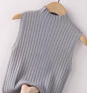 Camisola de Seda de Hielo Tejida a Mano 100% Algodón para Mujer, Ropa Interior de Verano, Camiseta sin Mangas con Cuello Redondo - Product Image 2