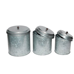 Contenedor de Almacenamiento Estilo Americano Galvanizado, Hecho a Mano, Ahorra Espacio, Puertas Corredizas, Ecológico y Duradero para Almacenamiento en Espacios Reducidos - Product Image 3