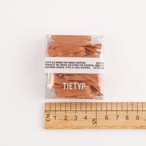 Élastiques à cheveux TIETYP, bandeaux en caoutchouc élastique, couleur unie, minimaliste, moderne, usage quotidien, pour femmes, emballage en carton, fabriqué en Corée - Product Image 6