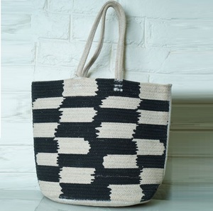 Bolso Bandolera de Yute y Algodón Estilo Bohemio para Mujer, Hecho a Mano en India, Ideal para Fiestas en la Playa o Compras, Tendencia 2026 - Product Image 1
