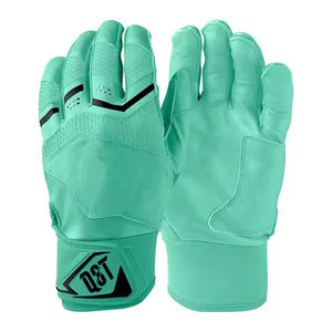 Unisex Adult Professional Leather Gloves Lightweight and Durable <b>Velcro</b> Closure Customizable Colors Baseball Batting Gloves - Product Image 5