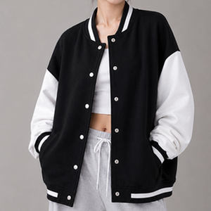 Veste universitaire personnalisée haut de gamme pour femme, brodée, style baseball, respirante, décontractée, streetwear, mode - Product Image 6