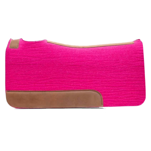 Nouvelle conception de tapis de selle multi-couleurs pour l'entraînement au saut d'obstacles, en tissu rose, avec doublure en polaire marron. - Product Image 2