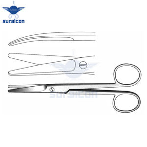 Tijeras Mayo de 14 cm (5½ Pulgadas), Tijeras Quirúrgicas Reutilizables de Acero Inoxidable con Punta Curva para Cirugía General y Corte de Tejidos - Product Image 3
