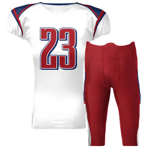 Uniforme de Fútbol Americano Personalizado con Logotipo, Transpirable, de Poliéster, Antibacteriano, que Absorbe la Humedad, Ligero, Unisex, para Adultos - Product Image 2