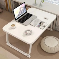 Global Orbit GO-08 Meja Lipat Laptop & Tempat Tidur dengan Ketinggian yang Dapat Disesuaikan Bahan MDF 2.3kg Ringan Pilihan Warna Beragam