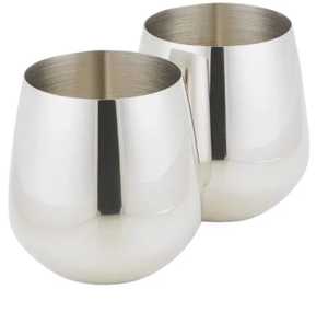 Stainless Steel Stemless <b>Wine</b> Glass Ergonomic Metal <b>Wine</b> Tumbler Shatterproof Cocktail Juice Drinking Cup Bar Tableware - Product Image 5