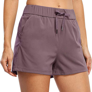 Shorts de sport en coton imperméables et respirants pour femme, taille haute, coupe skinny, motif écossais, noir, grande taille, basique, décontracté, coloré, pour l'été - Product Image 1