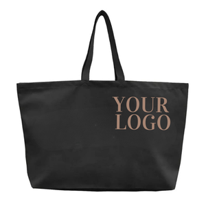 Contrast handle fashion bag made of 100% pure cotton for trendy lifestyle clothing brands - Product Image 2