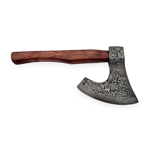 Hache en acier Damas de qualité supérieure, manche en bois fait main, outil de coupe forestière, fournisseur en gros - Product Image 3