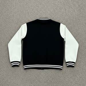 Chaqueta de béisbol personalizada 100% algodón para hombre, chaqueta de invierno con logotipo bordado personalizado, ropa casual de invierno de alta calidad, chaqueta varsity para hombre. - Product Image 6