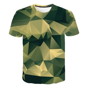 Men's Short Sleeve <b>Camouflage</b> Printed <b>T</b>-<b>Shirt</b> 100% Polyester Regular Fit O-Neck Casual Style Hunting Design Digital Print - Product Image 5
