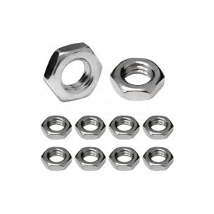 Écrou fin en acier au carbone 63, écrou de blocage robuste pour équipement mécanique - Product Image 1