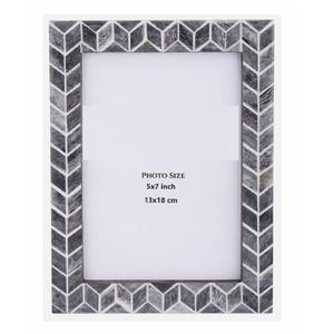 New Arrival Gray Bone Inlay Photo Frame for Desk Decorative Frame for Wall & Tabletop-Ideal for Living Room Office Table Decor - Product Image 5