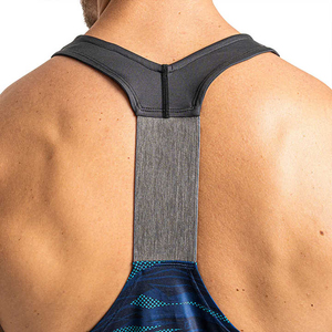Low MOQ 100% Cotton Men Tank <b>Top</b> Men Singlets for Gym Workout Quick Dry <b>Racer</b> <b>Back</b> Tank <b>Tops</b> Men for Sale - Product Image 4