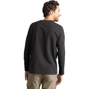 T-shirt de travail performant à manches longues pour homme, poids moyen, rouge - Product Image 1