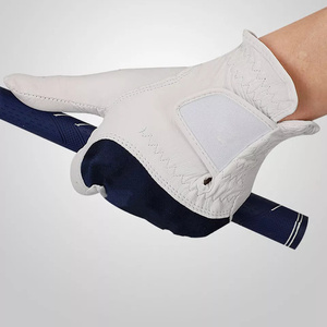 Gant de golf pour homme en cuir Cabretta de qualité supérieure, respirant, pour la main droite, idéal pour les sports d'hiver, couleur blanche - Product Image 1
