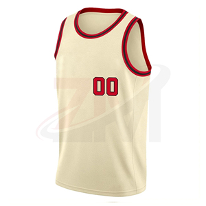 Camiseta de Baloncesto Personalizada ZM para Hombre, Sublimada, a Rayas, sin Mangas, Transpirable, 100% Poliéster, Corte Holgado, Ropa para Adultos - Product Image 2