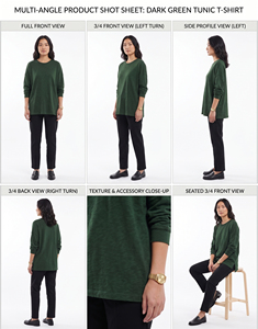 Camisetas de Algodón Jersey Bordadas de Manga Larga y Cuello Alto para Mujer al por Mayor, Estilo Deportivo Holgado, Estilo Urbano - Product Image 5