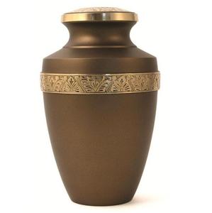 Stone Pattern Metal Cremation Urn <b>Ashes</b> Memorial <b>Keepsake</b> Vessel Adult Burial Remembrance Container - Product Image 2