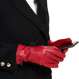 Gants en cuir de haute qualité personnalisables avec votre propre logo, respirants, pour l'hiver, compatibles écran tactile et détection d'aiguille - Product Image 6