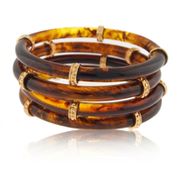 Bracelet élégant en résine époxy de haute qualité pour femme, idéal pour mariage, fête, finition polie artisanale, style moderne et tendance