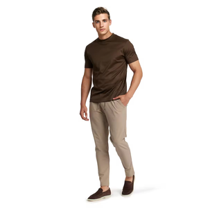 Camiseta para Hombre 100% Algodón Felpa Estampada Antiarrugas de Secado Rápido Ecológica Personalizada OEM/ODM Venta al por Mayor Pakistán - Product Image 3