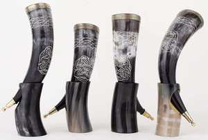 Cuerno de Búfalo Tallado y Pulido, Estilo Vikingo, Recuerdo Ecológico, Jarra de Cerveza Artesanal, Cuerno Vikingo - Product Image 2