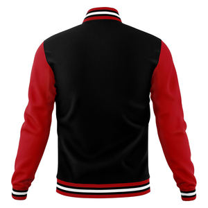 Vestes universitaires en toile personnalisées avec logo imprimé, respirantes, coupe-vent, streetwear d'hiver pour hommes, vente en gros - Product Image 3