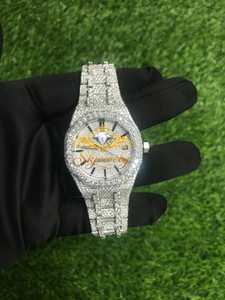 Montre mécanique de luxe pour homme en acier inoxydable avec verre Moissanite, automatique, analogique, bracelet 20 mm, affichage de la date - Product Image 5